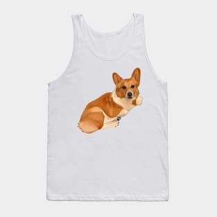 Corgi Dog Relaxing Tank Top